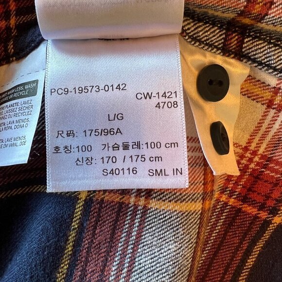 NWT Levi’s Plaid Flannel Button Front Shirt - Picture 6 of 7